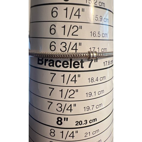 Authentic Pandora Sterling Silver Moments Snake Chain Bracelet 14.19g 6.75" - Picture 4 of 5